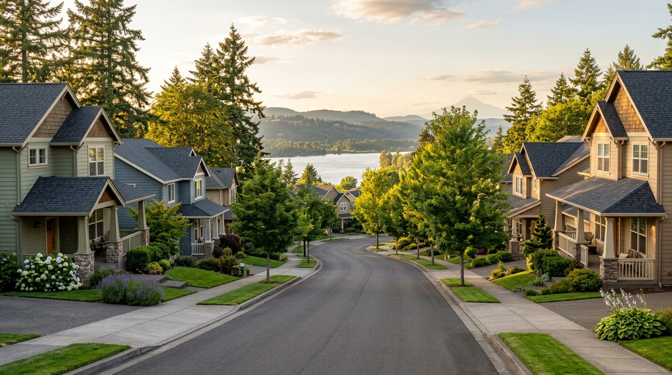 Residential neighborhood in Vancouver, Washington